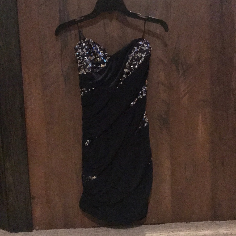 City Triangles navy mini dress